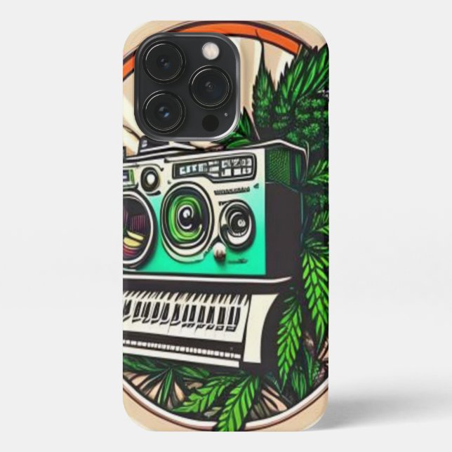 GIFT MUSIC&WEED LOVERS iPhone 13 PRO HÜLLE (Rückseite)