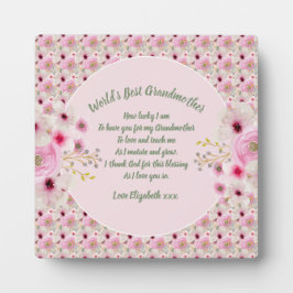 GIFT - Oma Gedichte von Großkindern - CUSTOM Fotoplatte