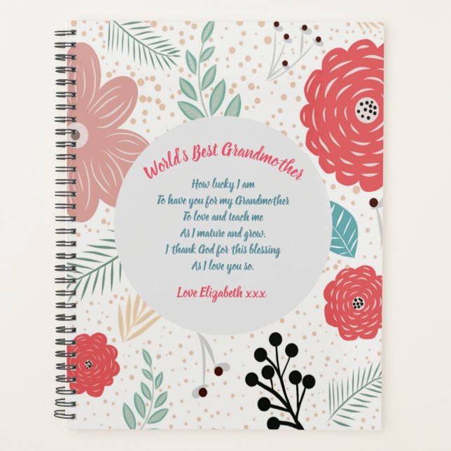 GIFT - Oma Gedichte von Großkindern - CUSTOM Planer (Vorderseite)