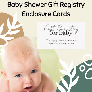 Gift Registry for baby, Baby Shower Insert