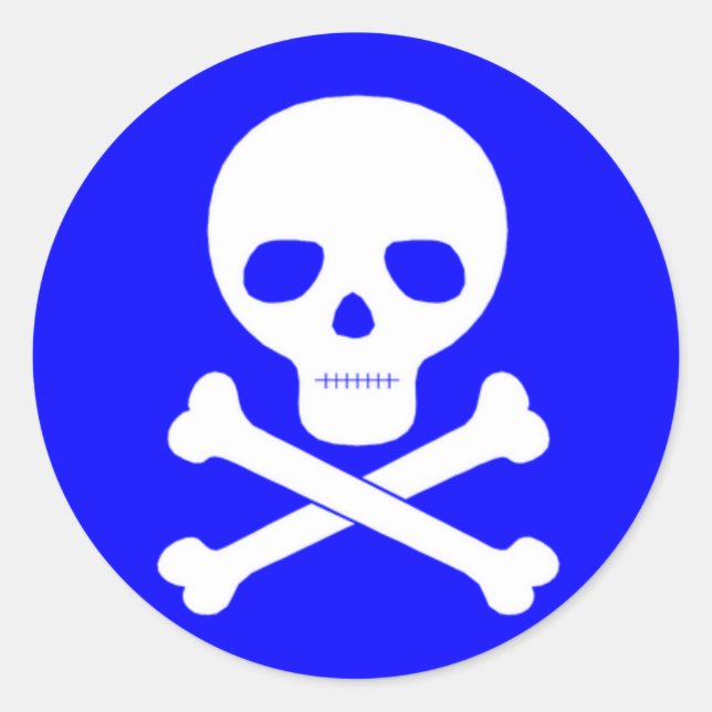 Gift-Symbol Runder Aufkleber (Vorderseite)