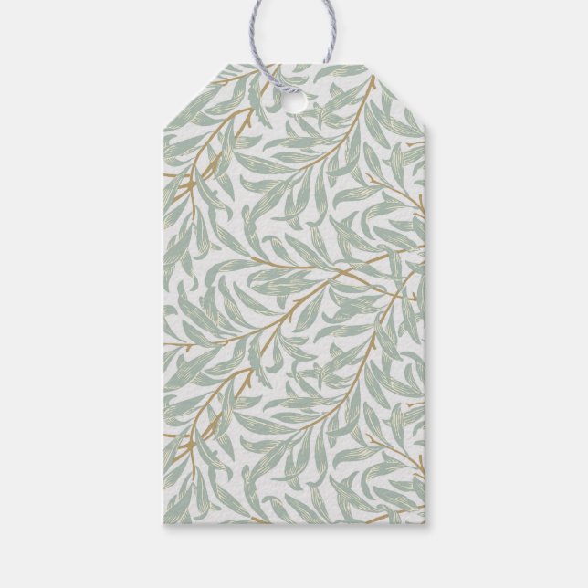 GIFT TAG : WILLIAM MORRIS : WILLOW DESIGN GESCHENKANHÄNGER (Vorderseite)