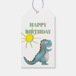 Gift Tags - Blue Dino Geschenkanhänger