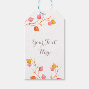 Gift-Tags im Herbst Geschenkanhänger