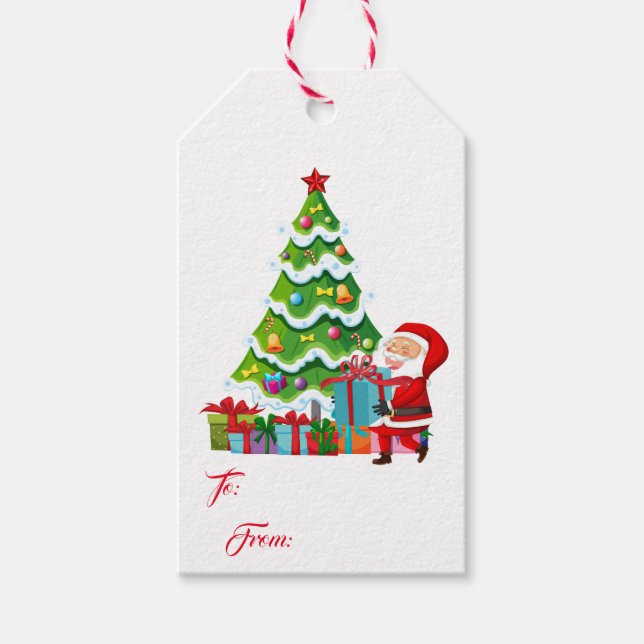 Gift Tags Weihnachtsgeschenke Tags Geschenkanhänger (Vorderseite)