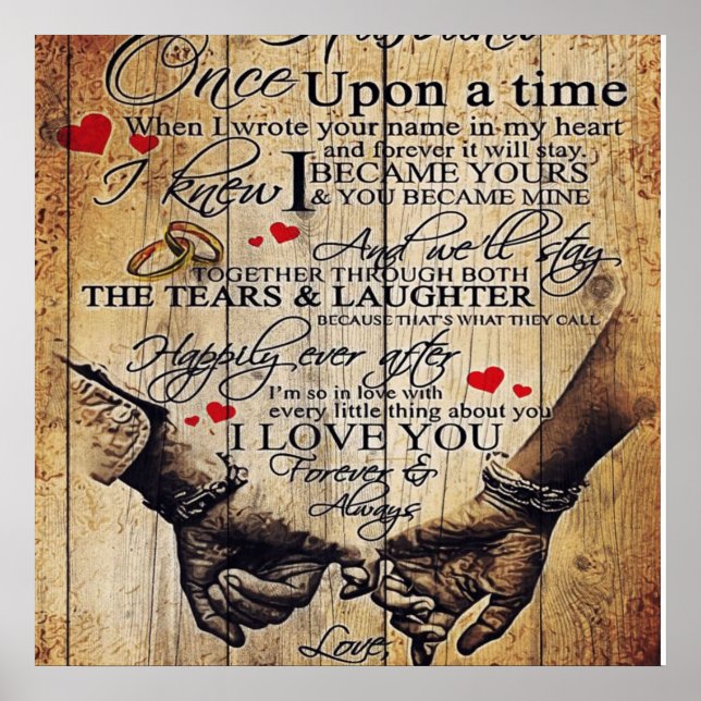 Gift To My Husband | Lovely Husband Letter | Poster (Vorne)