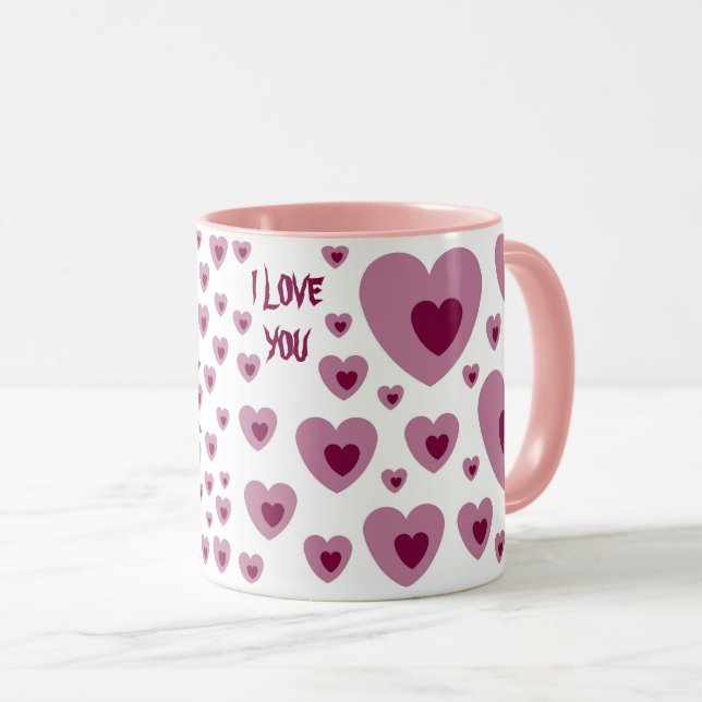 GIFT VALENTININ, GEBURTSTAG EHEFRAU HUSBAND BOYFRI TASSE (VorderseiteRechts)