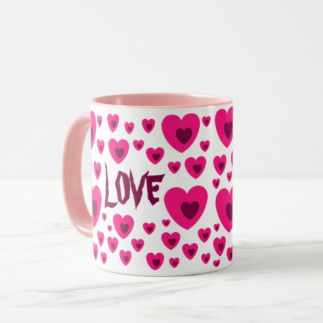 GIFT VALENTININ, GEBURTSTAG EHEFRAU HUSBAND BOYFRI TASSE (Vorderseite Links)