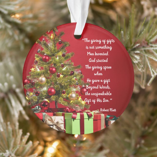 Gift von Geschenken, die von Gott Akrylus Ornament (Baum)