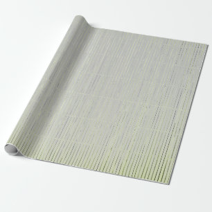 GIFT WRAP GRAU UND GRÜNE FACHSTREIFEN GESCHENKPAPIER
