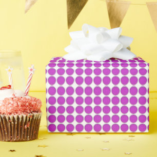 Gift Wrap - Lila Punkte Geschenkpapier