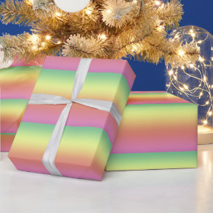Gift Wrap - Regenbogenstreifen Geschenkpapier