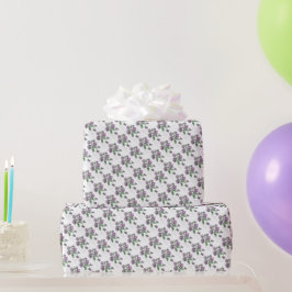 Gift Wrap Roll - Lila Stiefmütterchen - NGA Wasser Geschenkpapier