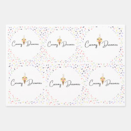 Gift wrap sheets Birthday Girl Vanessa Vanilla Geschenkpapier Set