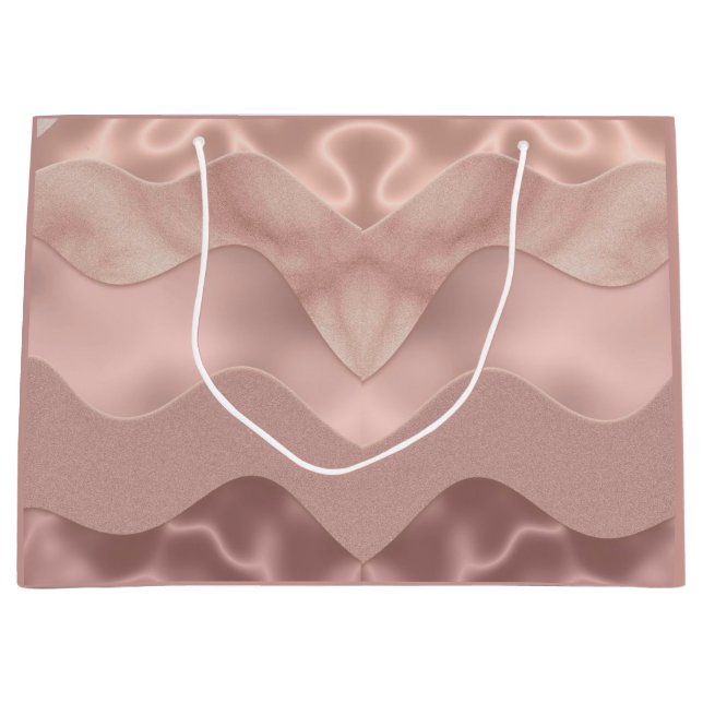 Giftbeutel rosa Muster Große Geschenktüte (Vorderseite)