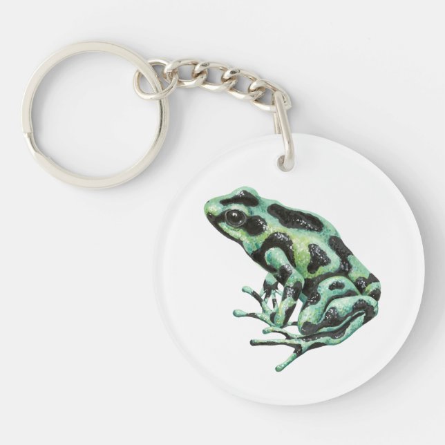 Giftdarmfrosch Schlüsselanhänger (Vorderseite)
