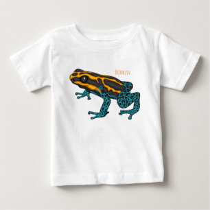 Giftdeich-Frosch-Cartoon-Abbildung Baby T-shirt
