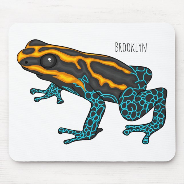Giftdeich-Frosch-Cartoon-Abbildung Mousepad (Vorne)