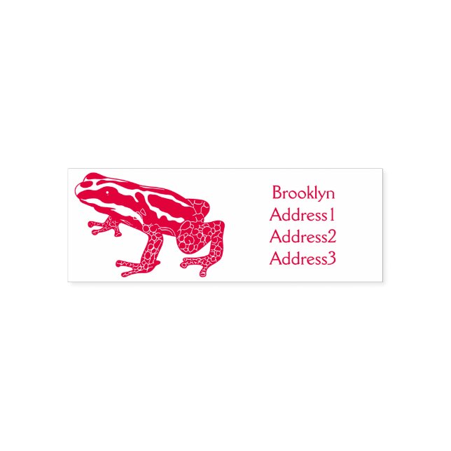 Giftdeich-Frosch-Cartoon-Abbildung Permastempel (Design)
