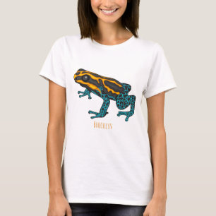 Giftdeich-Frosch-Cartoon-Abbildung T-Shirt