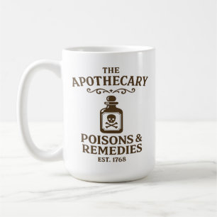 Gifte & Heilmittel Kaffeetasse – Apotheker-Stil