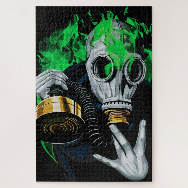 Giftgasmaske: Neonflames (Vertikal)