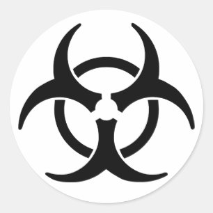 Giftig Runder Aufkleber