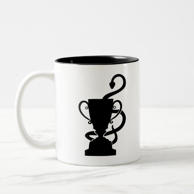 Giftige Bezeichnung, giftig Zweifarbige Tasse (Links)