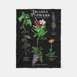 Giftige Blume Fleur Fatale Pflanze Halloween Gif Fleecedecke