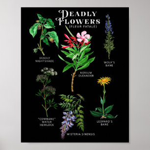 Giftige Blume Fleur Fatale Pflanze Halloween Gif Poster