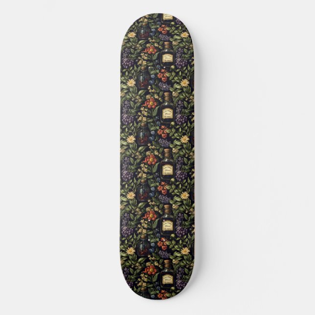 Giftige Blütenblätter Skateboard (Vorderseite)