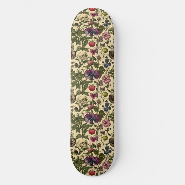Giftige Blütenblätter Skateboard (Vorderseite)
