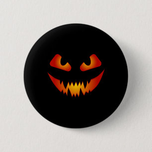 Giftige Schlange Jack-o-Laterne - Friedlicher Kürb Button