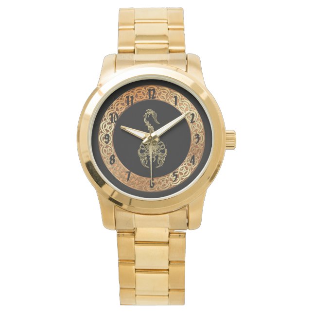Giftige Scorpion, sehr giftiges Insekt Armbanduhr (Vorderseite)