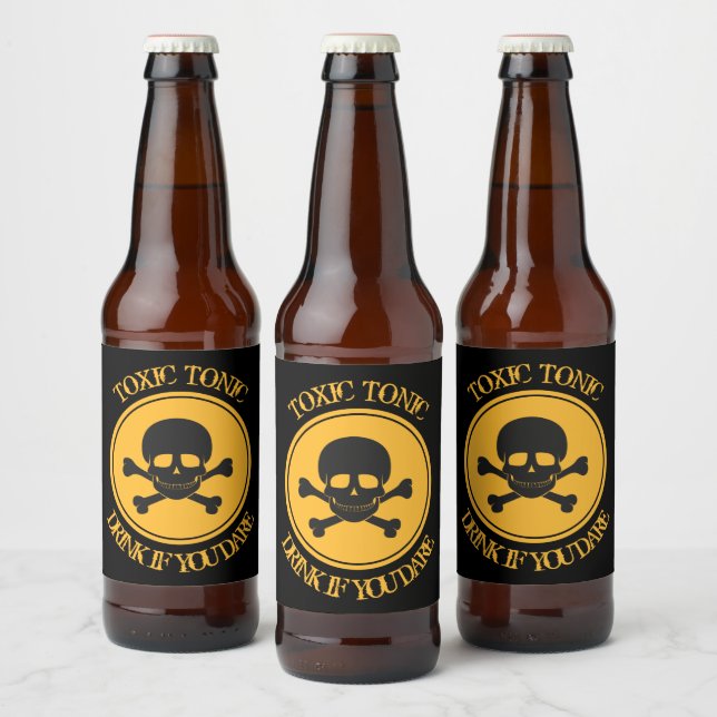 Giftige Tonic Danger Bierflaschenetikett (Flaschen)
