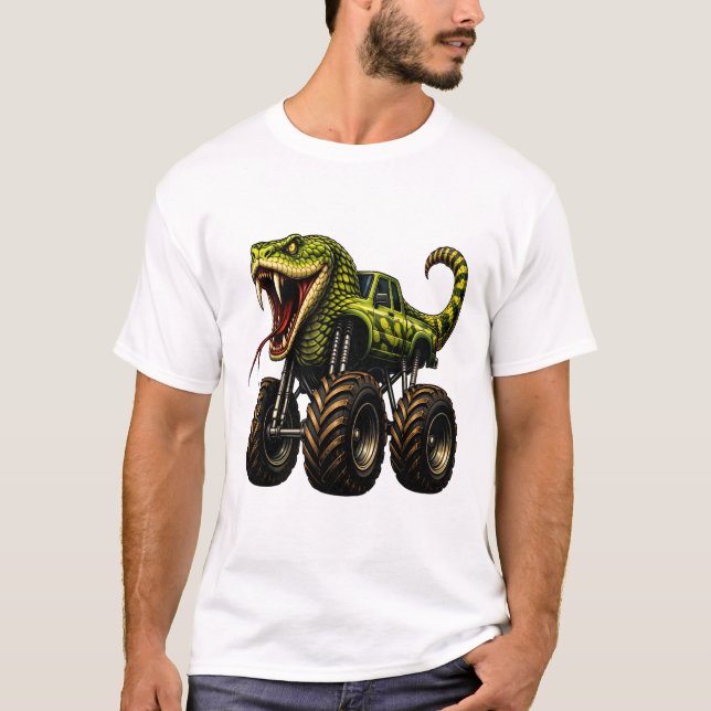 Giftiger Viper-Monstertruck T-Shirt (Vorderseite)