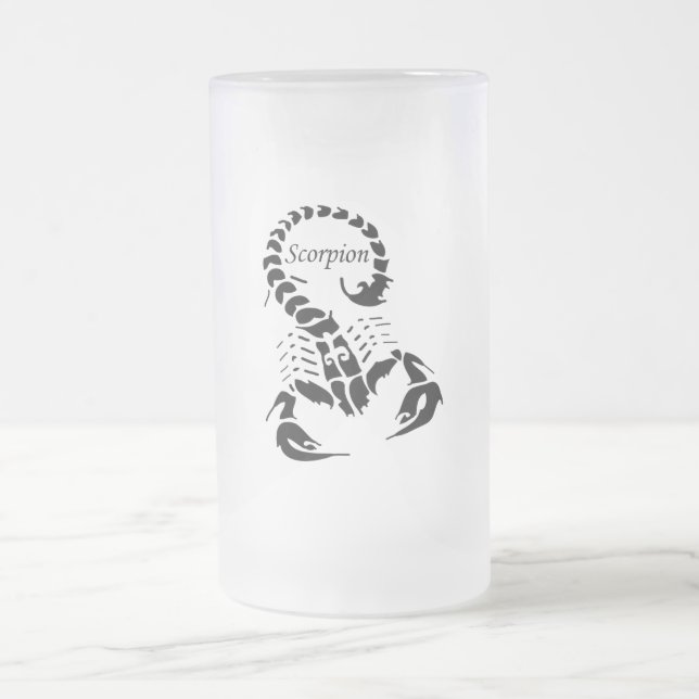 Giftiges giftiges Tierinsekt des Skorpions sehr Mattglas Bierglas (Mittel)