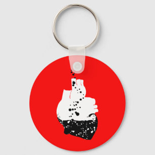 giftiges Herz Schlüsselanhänger