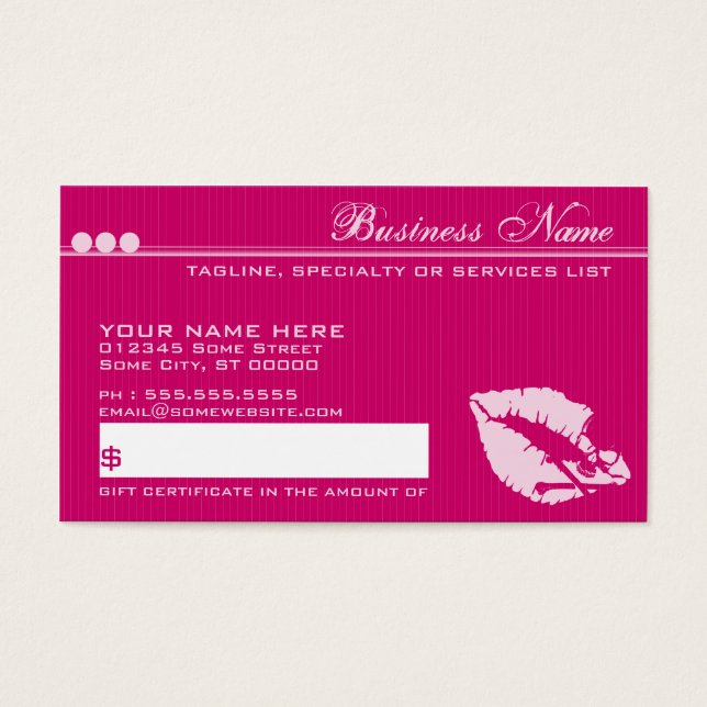 Giftkarte (Vorderseite)