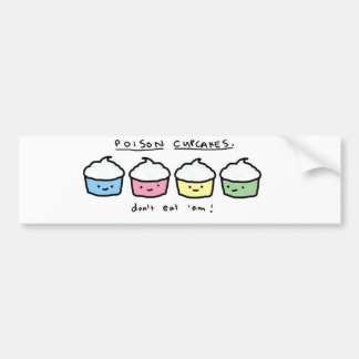 Giftkleine Kuchen Autoaufkleber