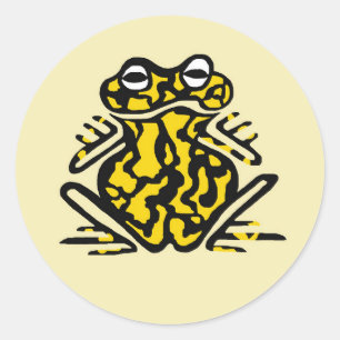 Giftkorroboter FROG - Amphibien - Natur Runder Aufkleber