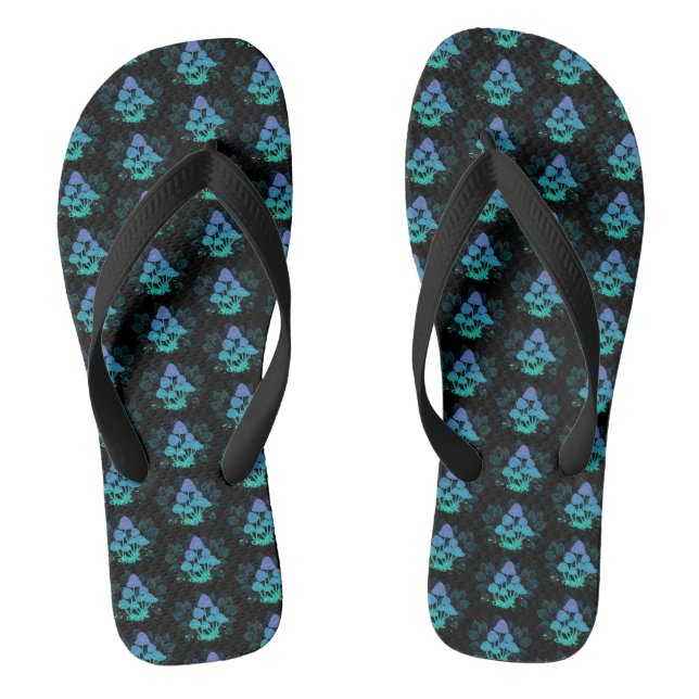 Giftpilze in Büschen Flip Flops (Fußbett)