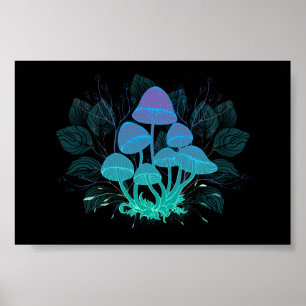 Giftpilze in Büschen Poster