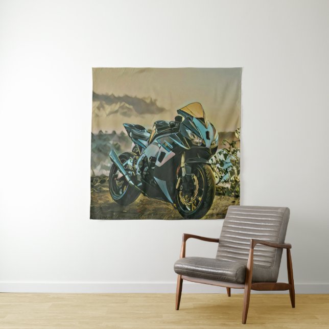Gifts for motorcyclist wandteppich (Beispiel)