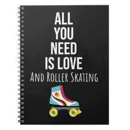 Gifts For Rollerskaters Rollerskating Rollerskates Notizblock