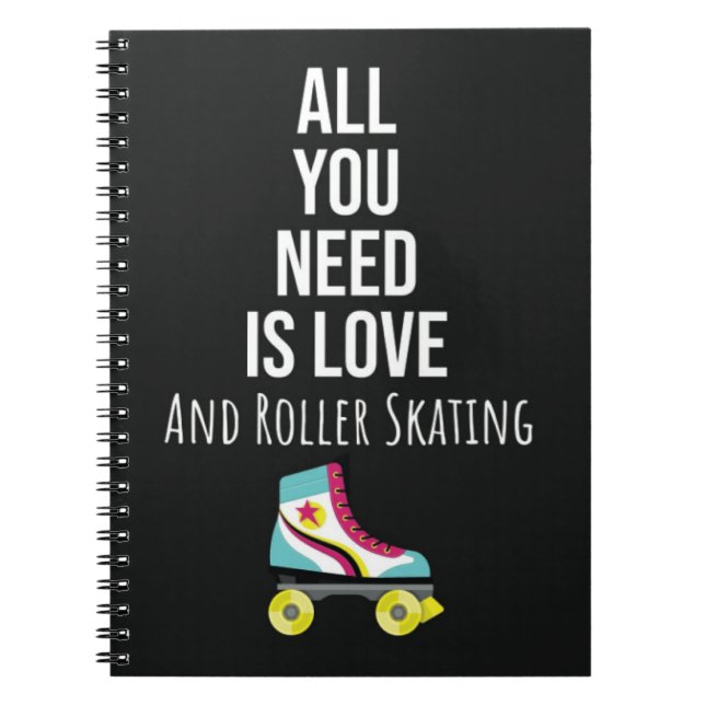 Gifts For Rollerskaters Rollerskating Rollerskates Notizblock (Vorderseite)
