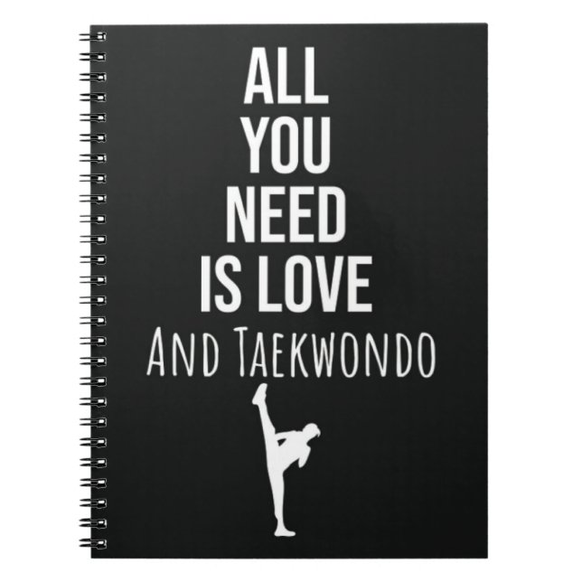 Gifts For Taekwondo Student Fighting Self Defense Notizblock (Vorderseite)