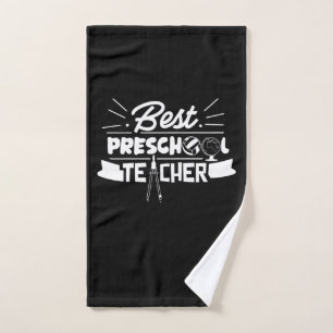 Gifts Teacher Best Preschool Teacher Handtuch