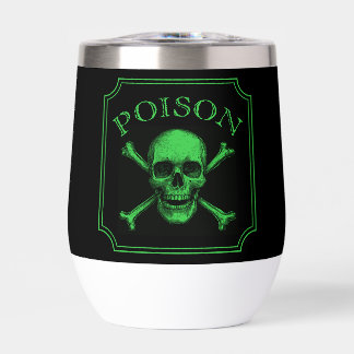Giftschädel und Crossbones, Halloween-Design Print