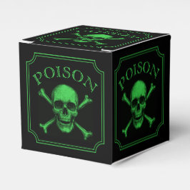 Giftschädel und Crossbones, Halloween-Design Print Geschenkschachtel